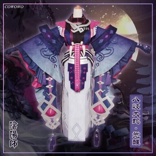 Anime! Onmyoji MOBA Yamata No Orochi Awakening Game Suit Kimono Uniform Cosplay Costume Halloween Outfit Unisex Custom Made NEW