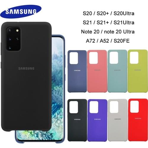 Samsung A52 A72 A32 S20FE Liquid Silicone Case Silky Soft Back Protective Cover For Galaxy S20 S21 Plus note 20 Ultra S20+ S21