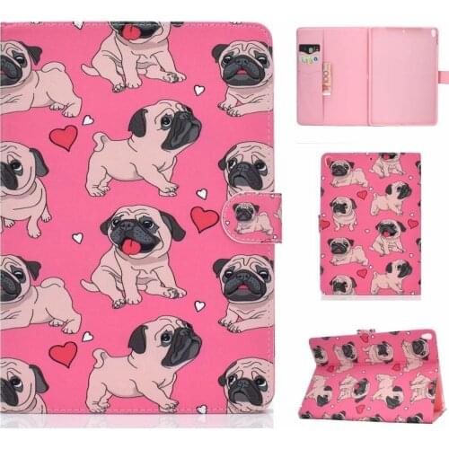 Kids Cartoon Pattern PU Leather Sleep/Wake Up Case for IPad 7th Pro 10.2 Inch 2019 Smart Tablet Shell Flip Stand Cover Coque+Pen