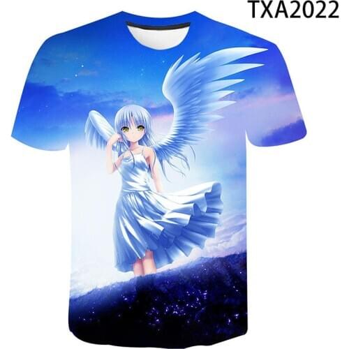 Anime 3D Print Angel Beats Cosplay 3DT Shirt Men Women Children AngelBeats Cartoon 2021 New 3DT-shirt Fashion Boy Girl Kids Tee