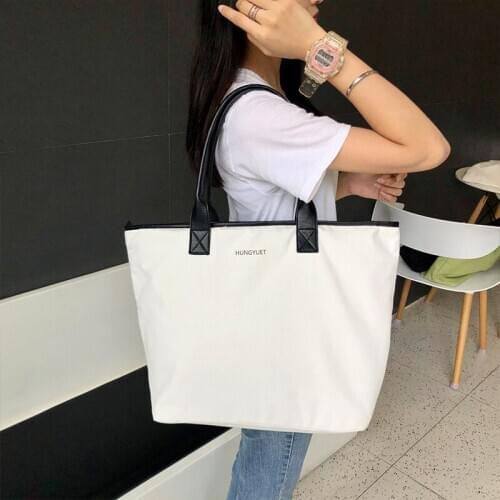 Women Canvas Handbags Korean Fashion Large Capacity Messenger Tote Bags 2020 Female Casual Handbag Shoulder Bags bolsa feminina