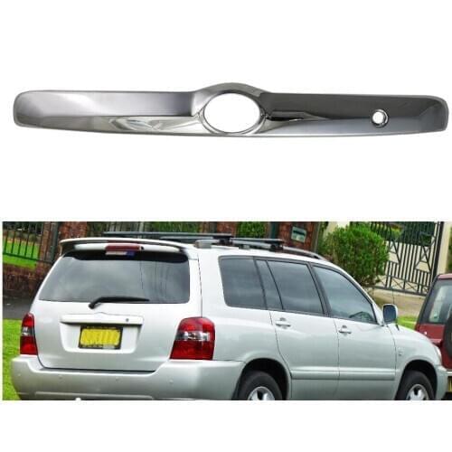 For Toyota Highlander Kluger 2003 2004 2005 2006 2007 High-quality ABS Chrome plated Rear Trunk Lid Cover Trim Car-styling