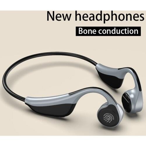 Bone Conduction Wireless Earphone Bluetooth Headphones Stereo Protect Hearing With Mic Sports Waterproof Headsets For All Phones