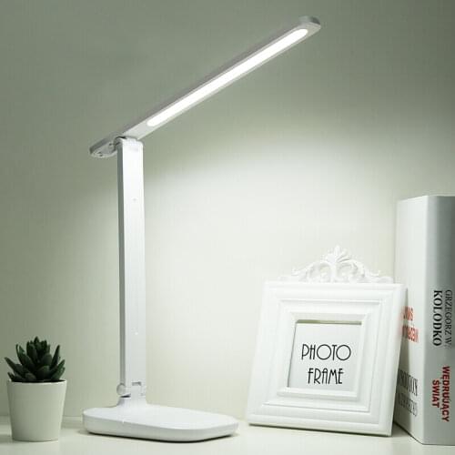 Creative Folding Table Lamp Student Dormitory Eye Protection Study Lamp Bedroom Wireless Charging And Dimming Reading LED Lamp