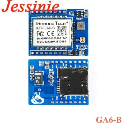 Mini A6 GPRS GSM Module GA6-B Wireless Extension Module SMS Voice Development Board With Antenna for Arduino Replace SIM800L