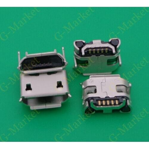100pcs/lot mini Micro USB charging port jack connector socket dock plug power For Blackberry 8520 for Lenovo IdeaTab A2109 U018