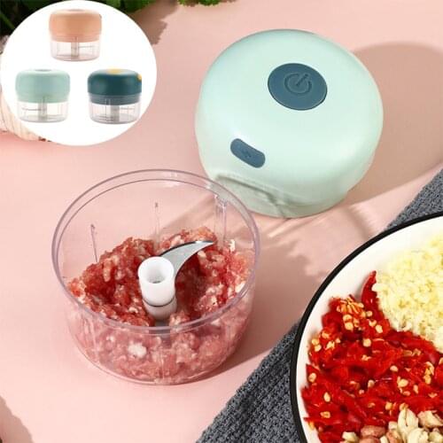 Mini USB Charging Electric Garlic Masher For Kitchen Sturdy Durable Crusher Chopper For Crushed Garlic Ginger Crushed Fresh
