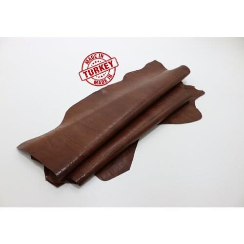 Real Sheep Skin Brown 1 Mm Tanned Leather Ready Made Pieces Craft Products Wallet Bag Clothes Shoe Design Making