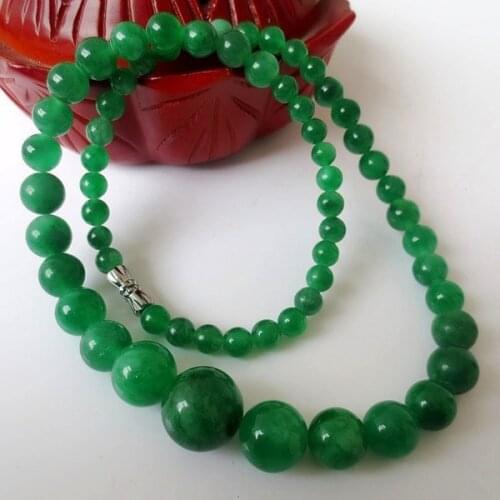 Natural green stone necklaces for women gem necklace beads necklaces stone tower jewelry accessories chain gifts 065