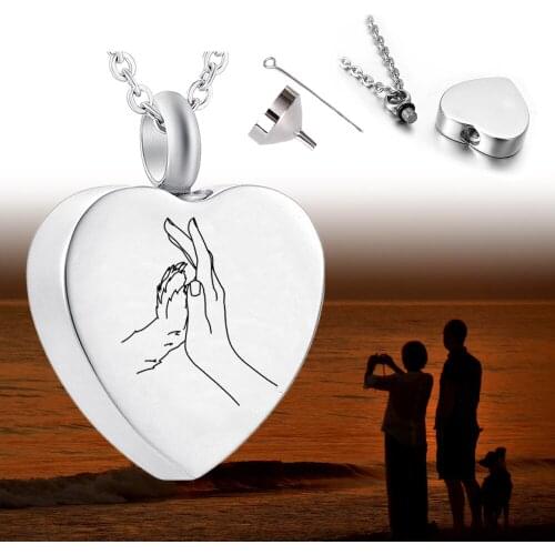 Pet Ashes Pendant Heart-Shaped Cremation Urn Necklace To Commemorate The Dead Relatives/Pets For Cremation Funeral