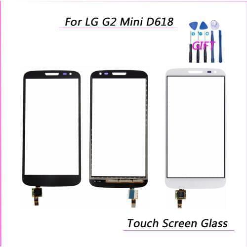 For LG G2 Mini D618 D620 D621 D625 Touch Screen Digitizer Glass Lens Panel Sensor Outer Black White Replacement(NO LCD)