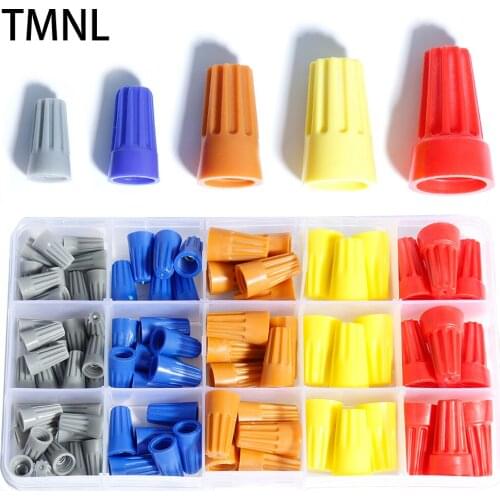 Twist Terminal Nut Spring Cap Electrical Connection Screw wiring Quick Wire Insulation Closed Line volume mass Splice Connector