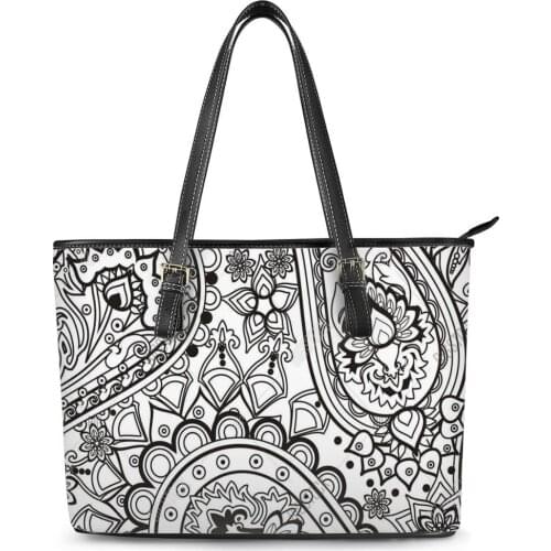 Handbags Polynesian Traditional Tribal Print custom Leather Bags Women Handbags Shoulder tote bag Dropshiping