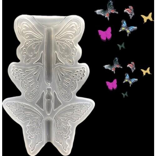 1PCs Silicone Mold DIY Jewelry Butterfly Necklace Pendant Mold Resin Molds Resin Casting Mould Craft for Jewelry Making Tools