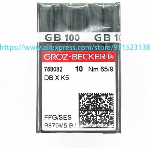 100 Pcs Genuine Germany Groz Beckert Embroidery Needle FFG/SES DB X K5 Nm 65/9 For Tajima Barudan SWF China Embroidery Machine