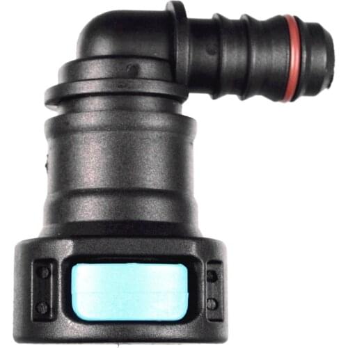 11.8mm ID8 Fuel Line Fitting Connector,SAE12 Elbow Plastic Connector,fuel hose quick connector