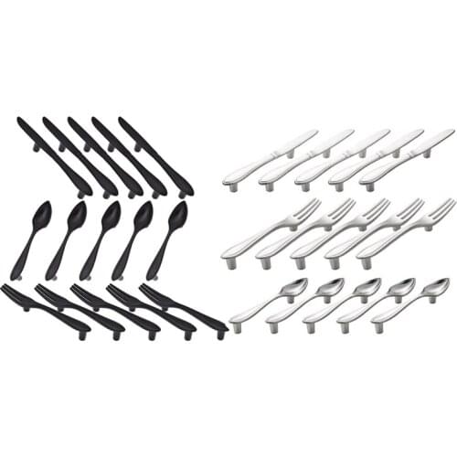 15 Pcs Knife Spoon Fork Kitchen Cabinet Closet Drawer Pull Handles Knobs 3-Inch Center to Center