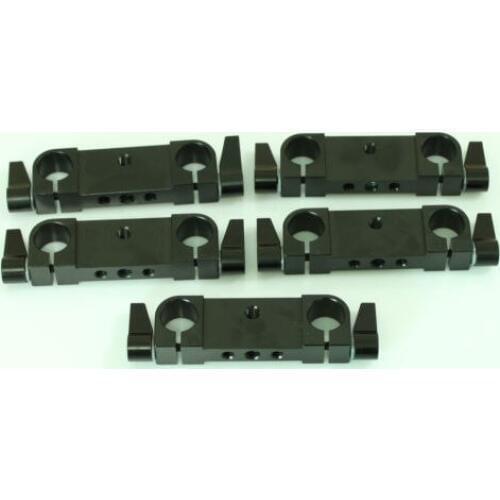 5Pcs DSLR Rig Rod Clamp Rail Block For 15mm Rod Baseplate Mount Support 5D2 5D3 (pack of five)