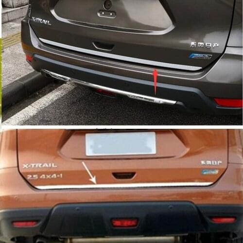 For Nissan x trail Accessories Door Sticker Stainless Steel Tail Door Trim for x-trail t32 Car-Styling 2014 2015 2016 2017 2018