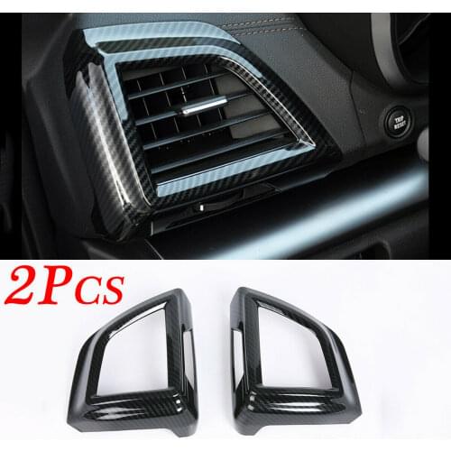 Carbon Fiber Molding Fit For Subaru Crosstrek XV 2018 2019 2020 Door Side Air Conditioning Vent Outlet Cover Trim Accessories