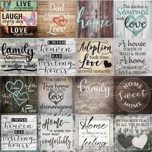 New 5D DIY diamond painting Family love letter Diamond embroidery pattern Full round cross stitch kit mosaic home decor