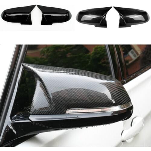 For BMW 3 Series F30 F31 Sedan & Touring 2012-up Replace the original car mirror cover M4 appearance bright black mirror cover