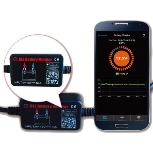 For QUICKLYNKS BM2 BLE Battery Monitor Bluetooth 4.0 Device Car 12V Battery Tester