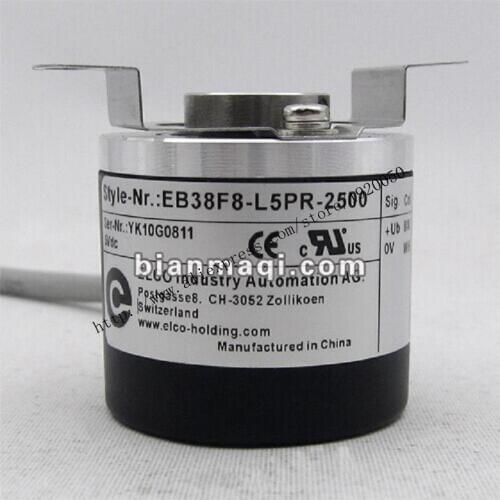 Elco EB38F8-L5PR-2500 semi-hollow shaft rotary encoder cable outer diameter of 38mm 8mm 2500
