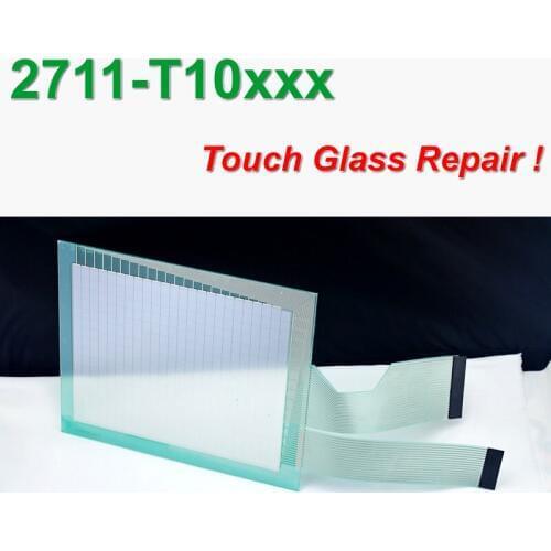Allen Bradley PanelView 1000 2711-T10 2711-T10C Glass touch screen+Membrane Film 2711-T10C1 digitizer for Panel Repair,in stock