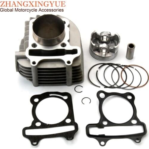 Scooter 58.5mm 4V Racing Big Bore Cylinder Kit 4 Valve Piston for GP110 GY6 125cc 150cc Upgrade to 160cc 152QMI 157QMJ 4T