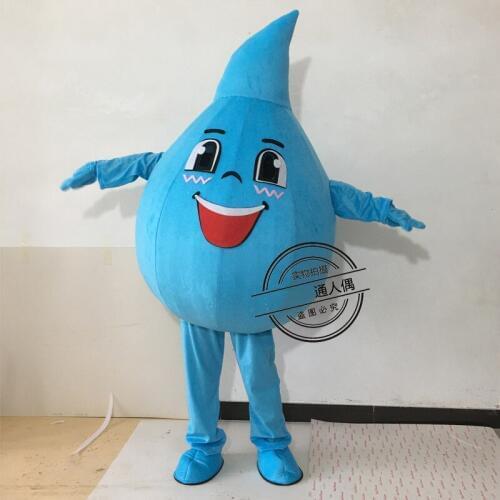 Adult Water Drop Mascot Costume Mascotte Theme Carnival Character Suit Colorful Raindrop Drip Mascot Halloween Party Costumes