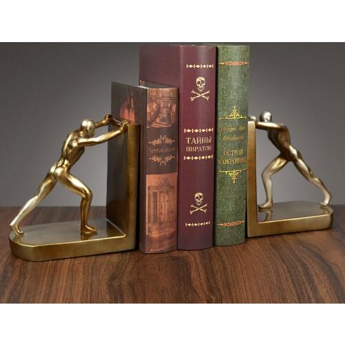 Nordic style creative sports figures bookends decorations office furnishings study desk bookshelf bookcase furnishings