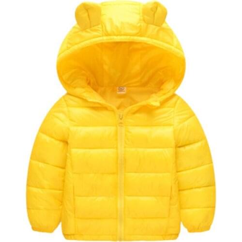 Fashion Autumn Winter Warm Jackets For Girls Boys Lightweight Hooded Coat Outerwear Teenage Parka Casual Children Clothes CL2085