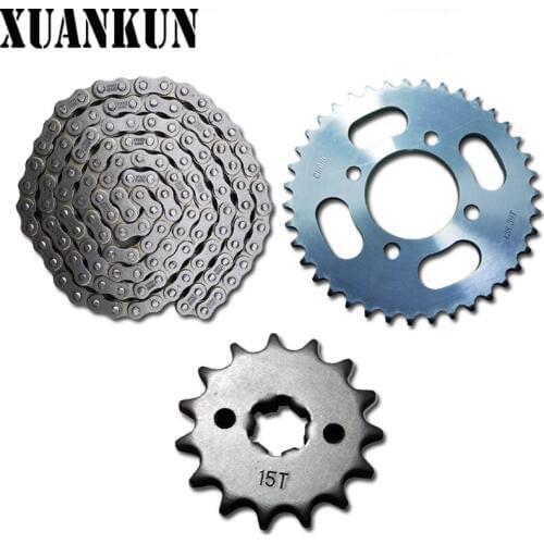 XUANKUN Motorcycle Parts Sleeve Chain CF125-3 Rear Sprocket Chain Drive Tooth Disk CFMOTO