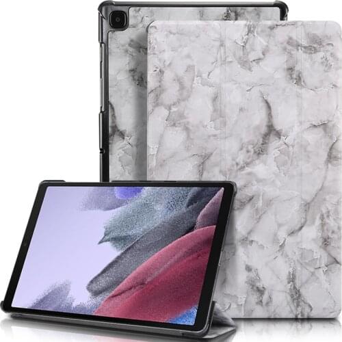 Marble Case For Samusng Galaxy Tab A7 Lite 8.7'' 2021 SM-T220 SM-T225 Flip Folding Stand Auto Sleep Smart Magnetic Folio Cover