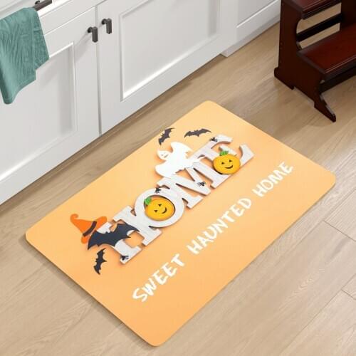 Bohemian Kitchen Floor Mat Sweet Home Door Mat Carpet For Living Room Boho Decor Anti-Slip Kitchen Rug Hallway Carpet Home Decor