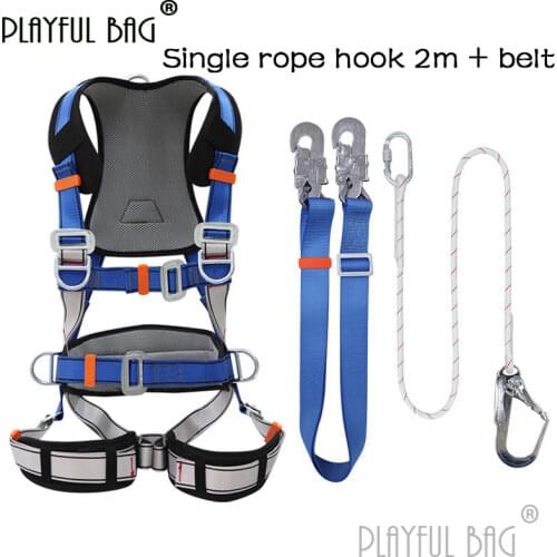 PB Playful bag Five point full body safety belt With safety rope Outdoor Climbing work at height protective equipment ZL74.1