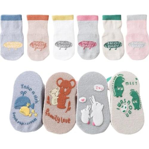 Baby Socks Cartoon Pattern Anti-skid Breathable Babies Floor Sock High Stretch Comfortable Infants Accessories