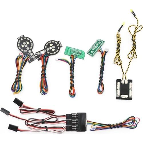 LED Light System Front & Rear Lamp Group for Traxxas TRX4 2021 Bronco 1/10 RC Crawler Car Turn Signals Brake Lights