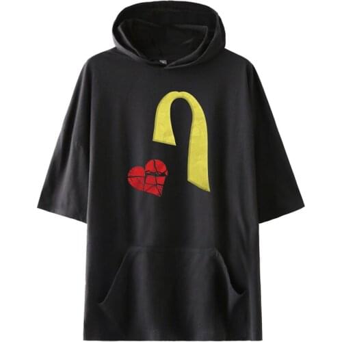 Ava Max Cape Style Half Sleeve Loose Jumper Hooded T shirt Funny Printing Tees Men Women Men Cotton Tee Summer Short Tees