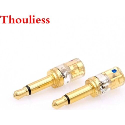 Thouliess one pair Headphone Plug for T1P T5P t1 d8000 MDR-Z7 D600 D7100 3.5mm Male to MMCX Female Converter Adapter