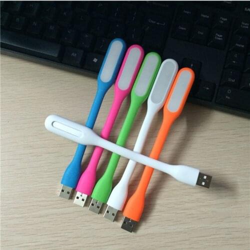 Mini USB Light Ultra Bright Flexible 5W LED Lamp Booking Light with USB for Power Bank Computer Portable