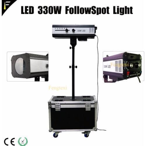 FTX Upgraded 330w LED Follow Spot Light With Power 330 W LED Follow Tracker Free Flight Case For Wedding/Theater Performance