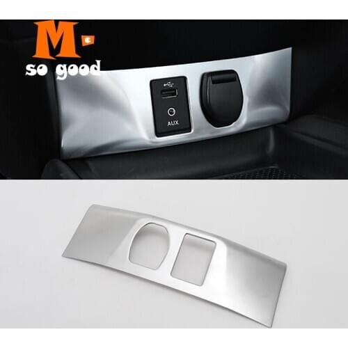 Car Inner Cigarette Lighter AUX USB Cover Trim Stickers Shell 2014 15 16 17 2018 for Nissan Qashqai J11 Interior Accessories