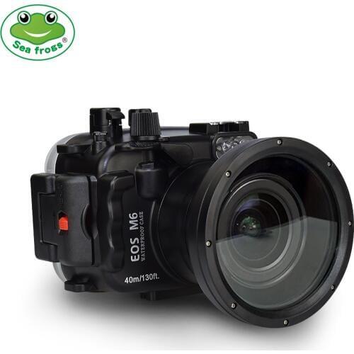For Canon Camera EOS M6 Waterproof Housing Case Underwater 40m Photography Impermeable Protective Case 67mm Lens Port Interface