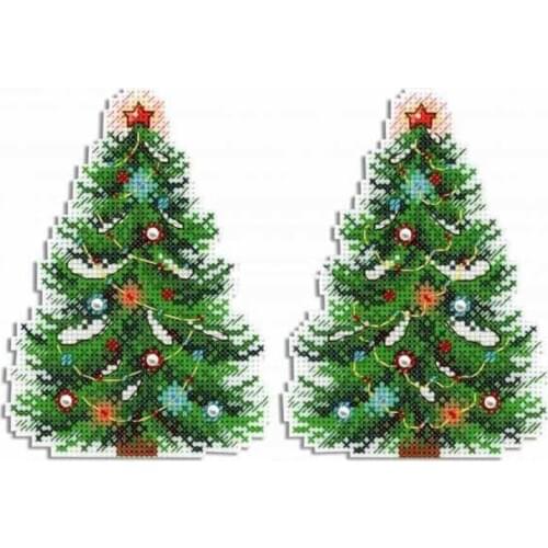 Top Quality Lovely Counted Cross Stitch Kit Christmas Tree Ornaments Timeless Elegance Ornament Xmas Beauty Studia P-453
