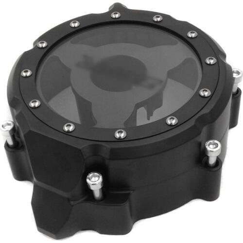 Aftermarket Free Shipping Motorcycle Parts For Kawasaki ZX14R ZZR1400 2006-2020 BLACK Left Side Engine Stator Cover See Through