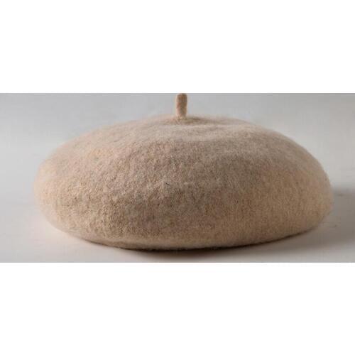 Lady Berets Hat Painter Style Hat Autumn Winter Women Wool Vintage Berets Solid Color Caps Female Bonnet Warm Walking Cap