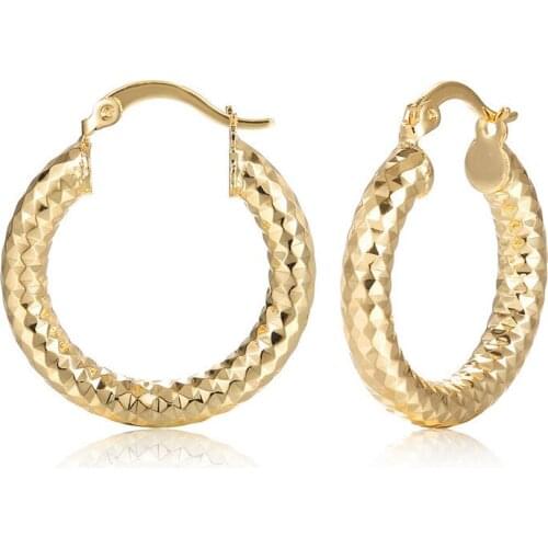 New 2021 Gold Alloy Drop Earrings For Women Exaggeration Simple Fashion Jewelry Accessories Female Vintage Circle Earrings