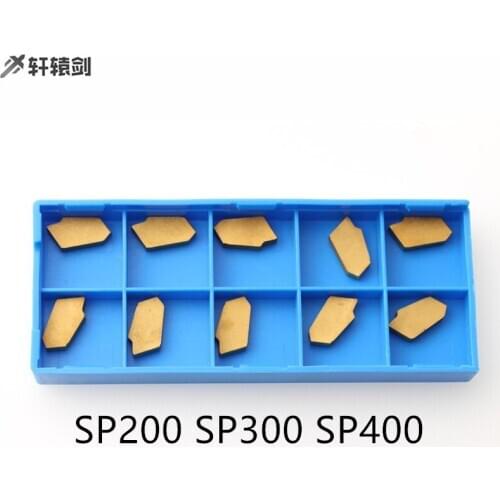10PCS SP200 SP300 SP400 NC3020X High quality slotting cutting lathe tool CNC turning lathe front cutting tool